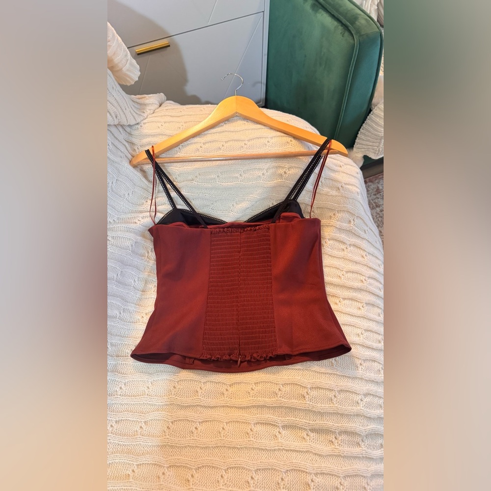 Reformation Melanie Top In Red, brand new without tags, never worn, no flaws. - Picture 9 of 11